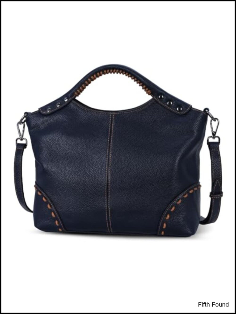 Leather Crossbody Satchel Bag with Adjustable Strap Shoulder Handbag